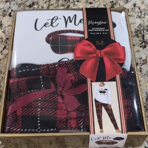 Mayfair Red and Black Plaid Pajama Set